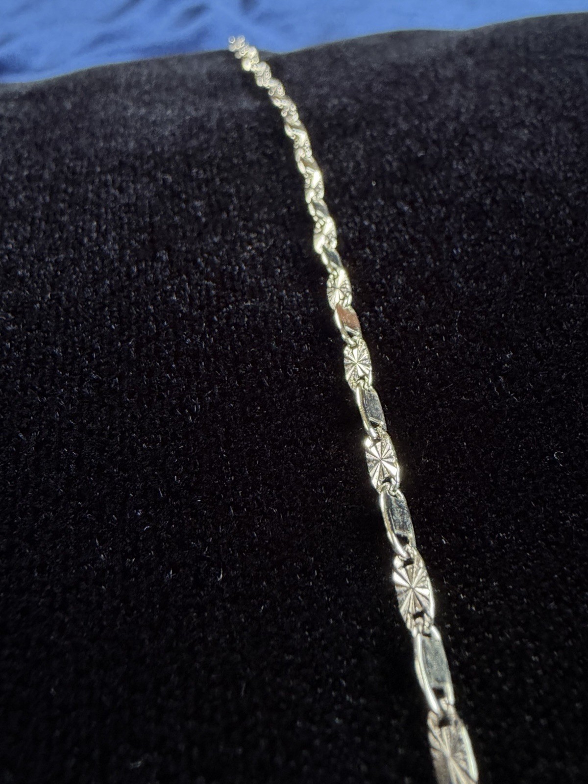 20” 2.5MM 925 Solid Silver Starburst Mariner Link Chain Necklace