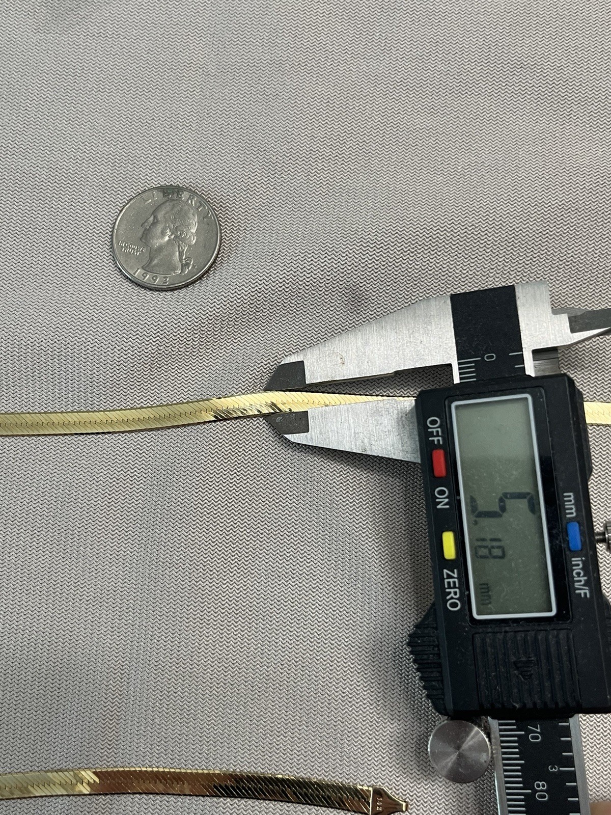 Solid 14k Italian Gold Herringbone Chain