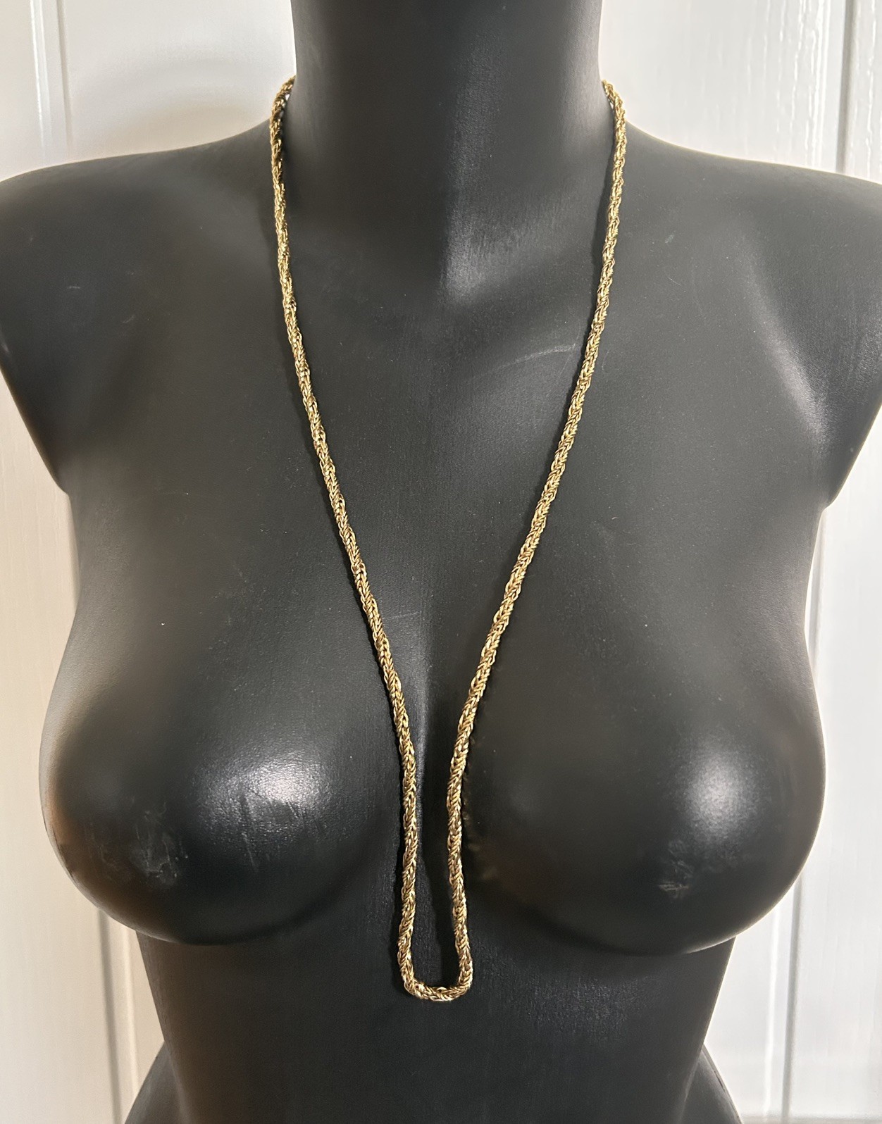 Vintage Kollmar and Jourdan Gold-plated Rope Chain 30g approx. 30” long approx.