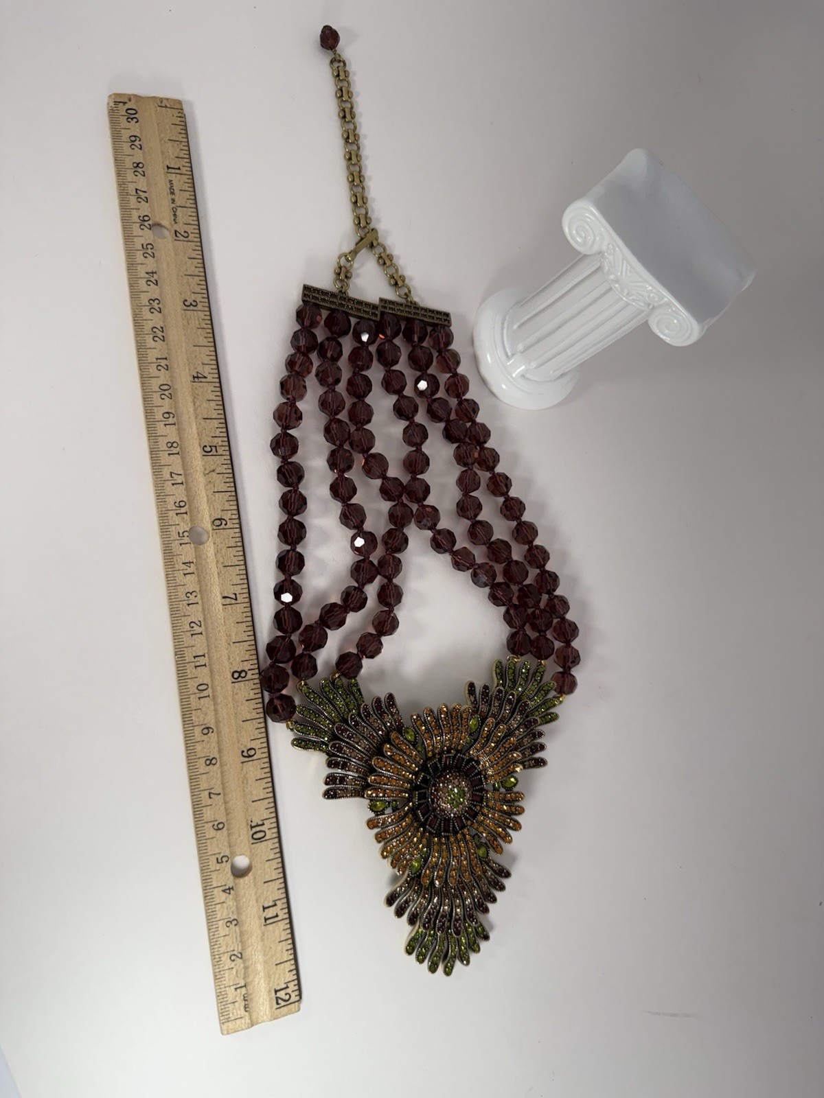 Heidi Daus “Asters Pet Pretty” Swarovski Crystal Statement Necklace – NWOT