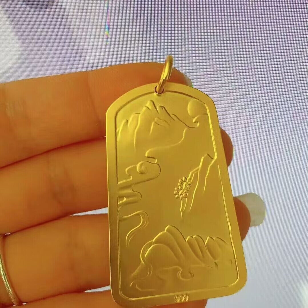 3d Dragon 22k 23k 24k Thai Baht Yellow Gp Gold Pendant
