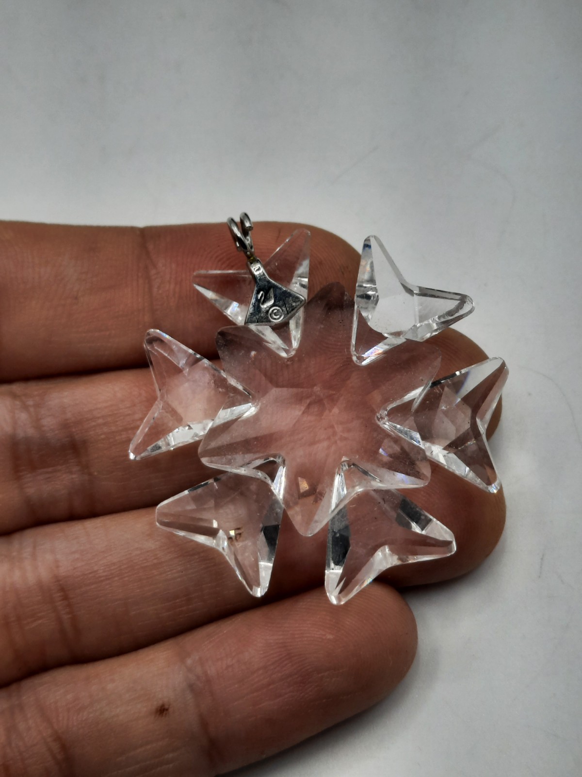 Swarovski Crystal Snowflake Pendant Clear Winter Christmas