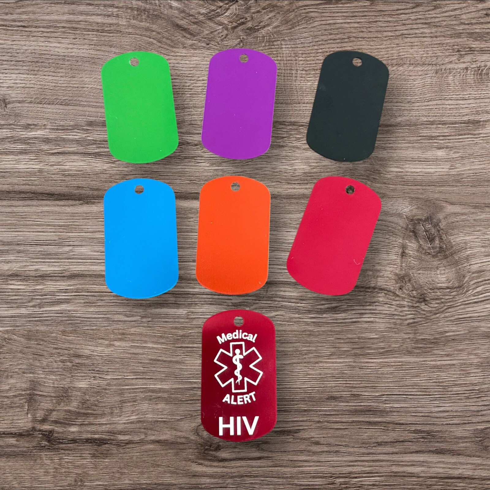 Custom Engraved Personalized Medical Alert ID Dog Tag