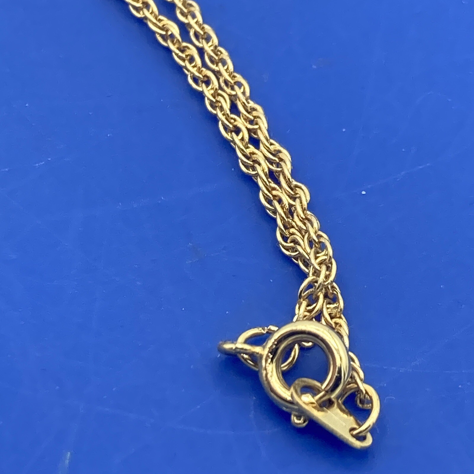 Roman Inc Goldtone Heart Necklace Faces Adam & Eve Genesis 5: 1-2 Love Bible 16”