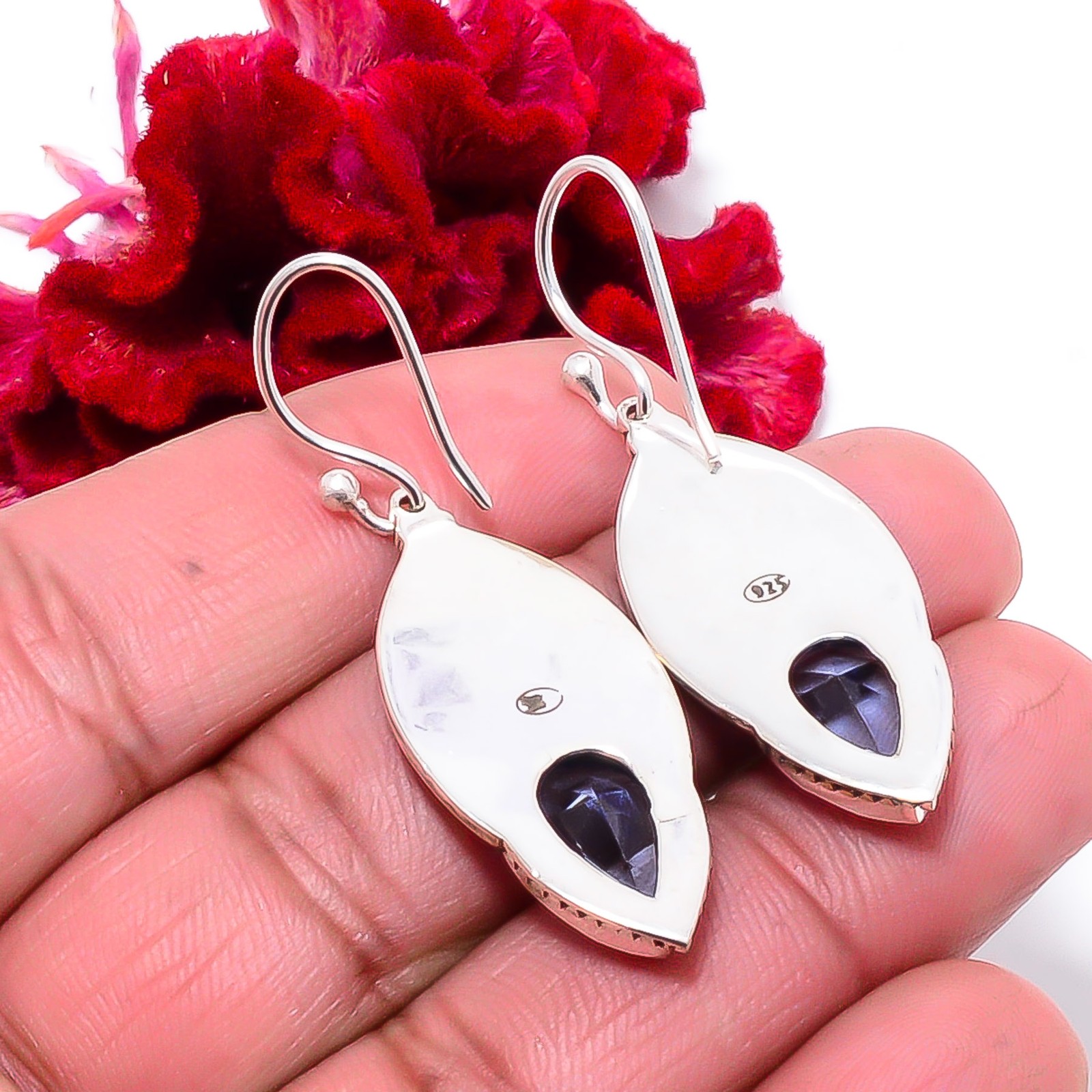 Tanzanite Handmade 925 Sterling Silver Earring 1.76 Sku52, Christmas Gift
