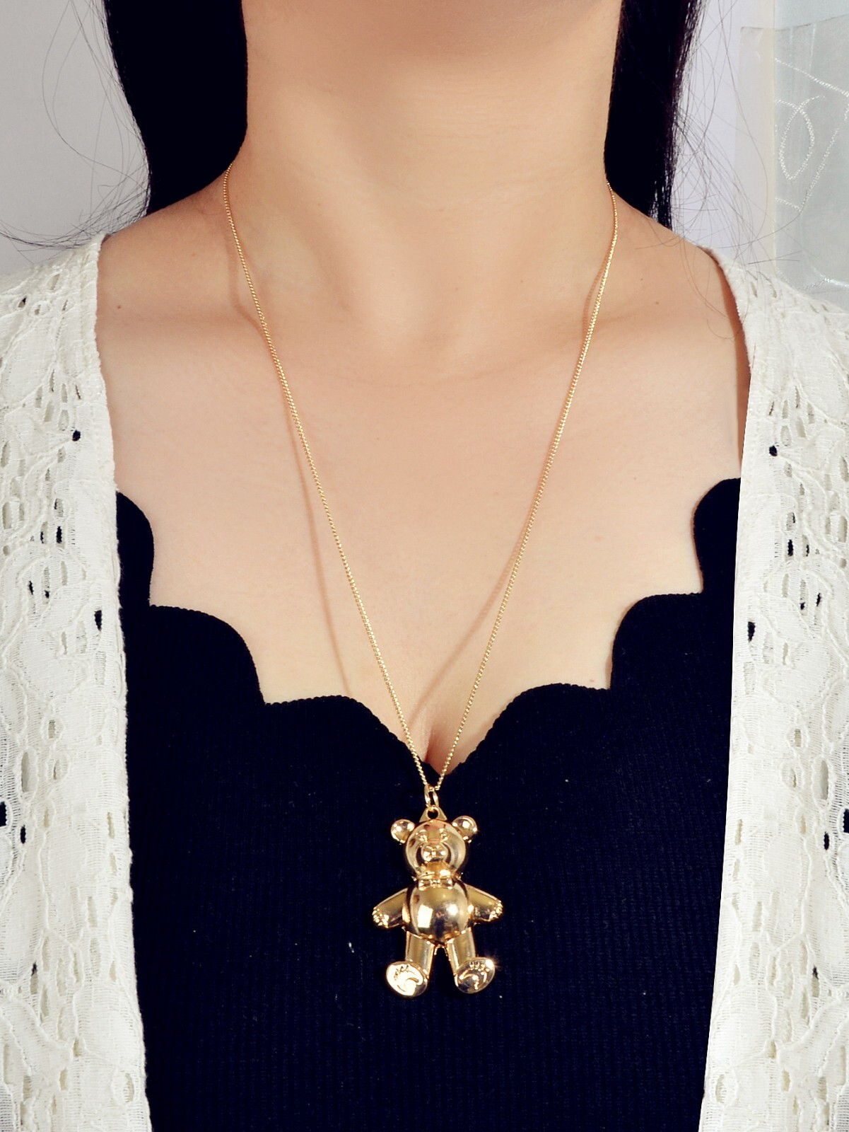 Cute Fashion Teddy Bear Necklace Lover Pendant Chain Australian Themed Jewellery