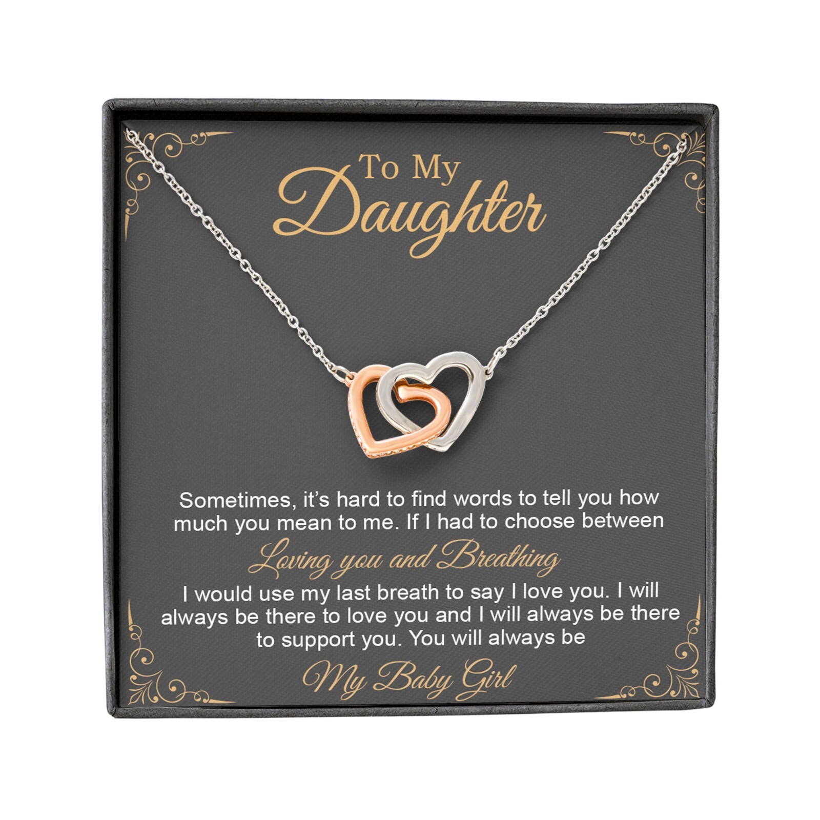 To My Daughter Necklace, Gift to My Daughter, Graduation Gift for Daughter