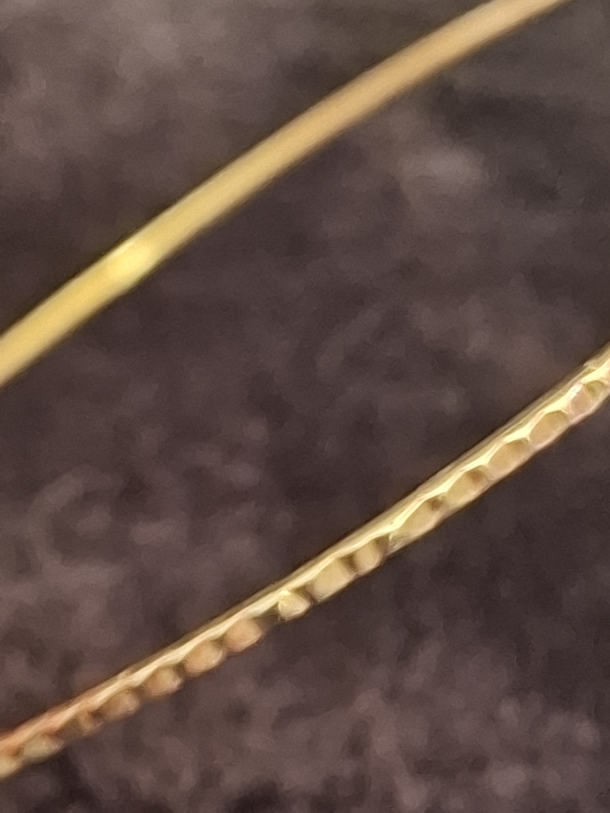 Gold Tone Thin Round Metal Bangle Bracelet, No Stone, Classic Bangle Style