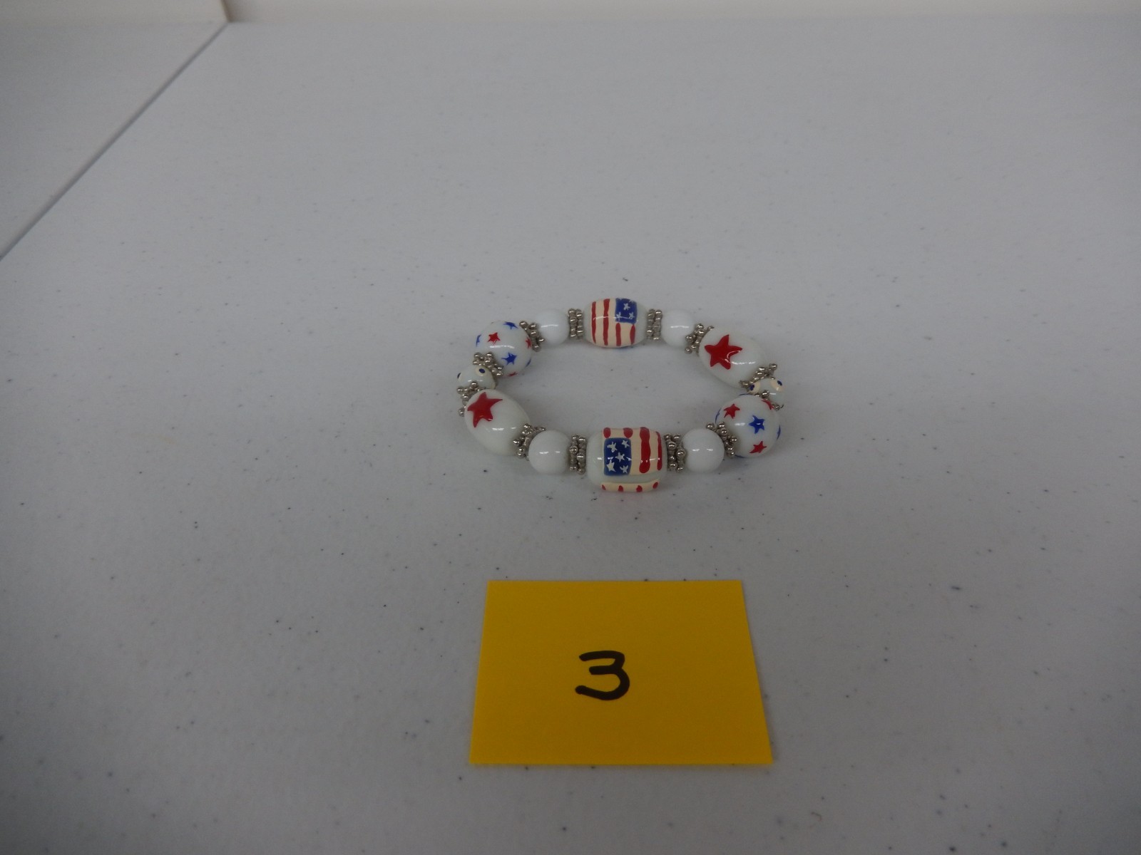 Patriotic Red White Blue Bead Bracelets – YOU PICK (See Description)