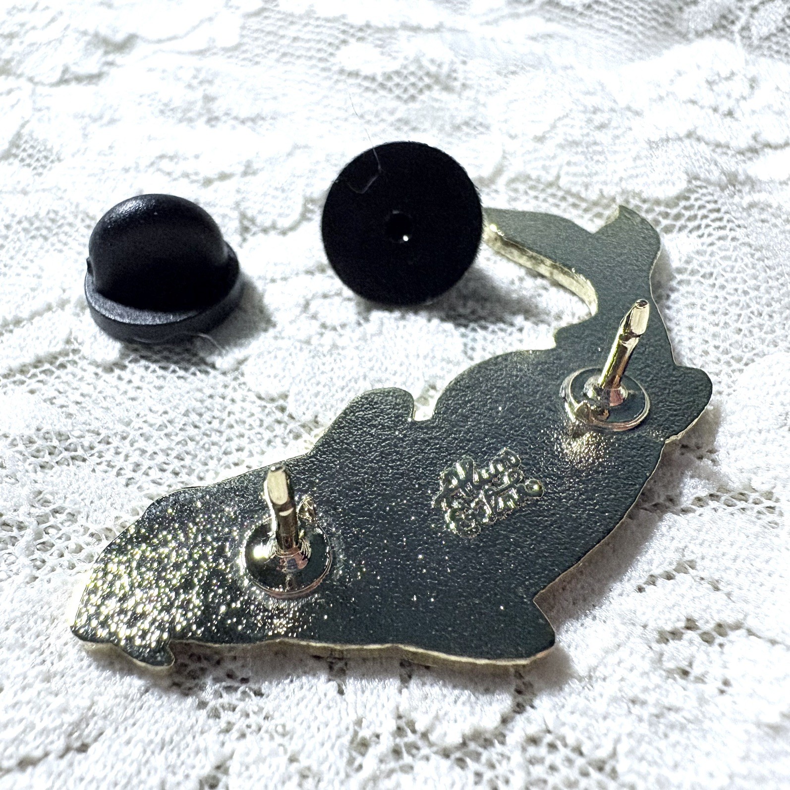 Ki Kumonryu Koi Fish Enamel Pin | Yellow and Black Koi | Pin Collector Gift