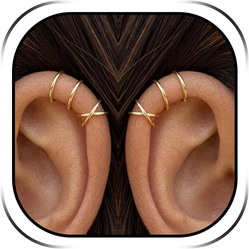 Ear Cuffs Non Piercing Ear Cuff Earrings for Women Gifts Trendy Stuff Clip on…