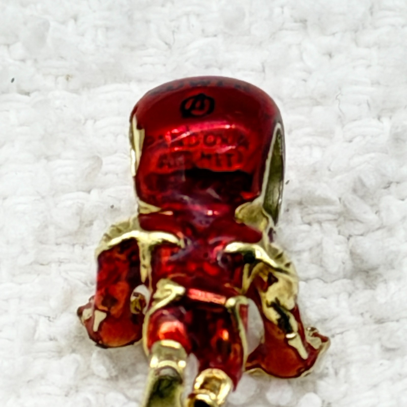 Pandora Marvel Avengers Iron Man Charm 760268C01 Red Enamel Gold Plated – READ