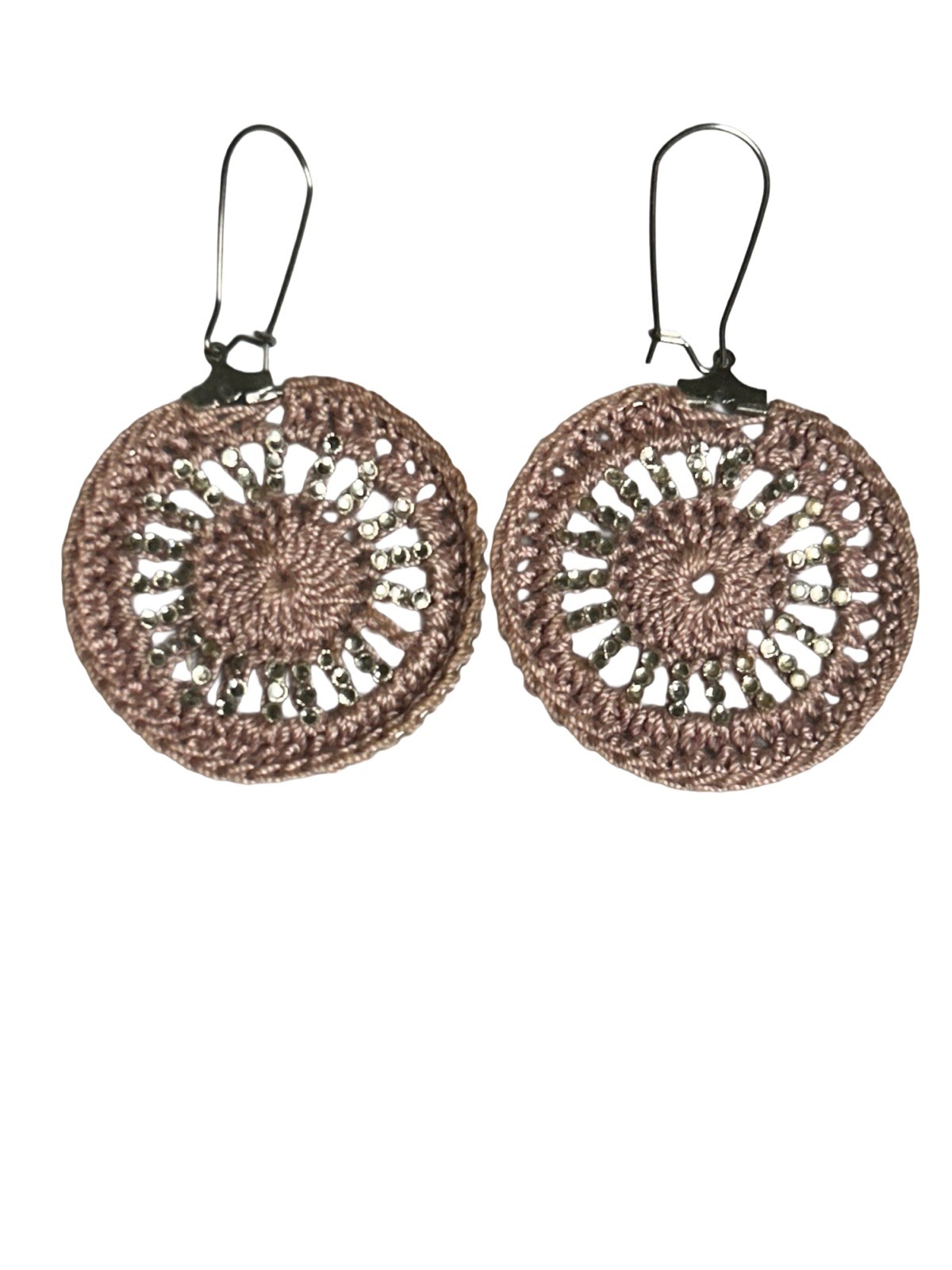 Icy Boho Earrings New Surgical Steel Ear Wire In Lavender