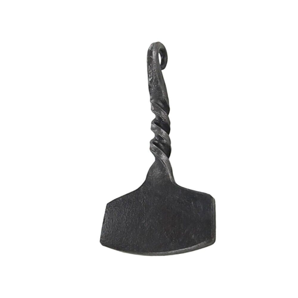 Norse Mythology Inspired Hand Forged Iron Thor Mjolnir Mjöllnir Hammer Pendant