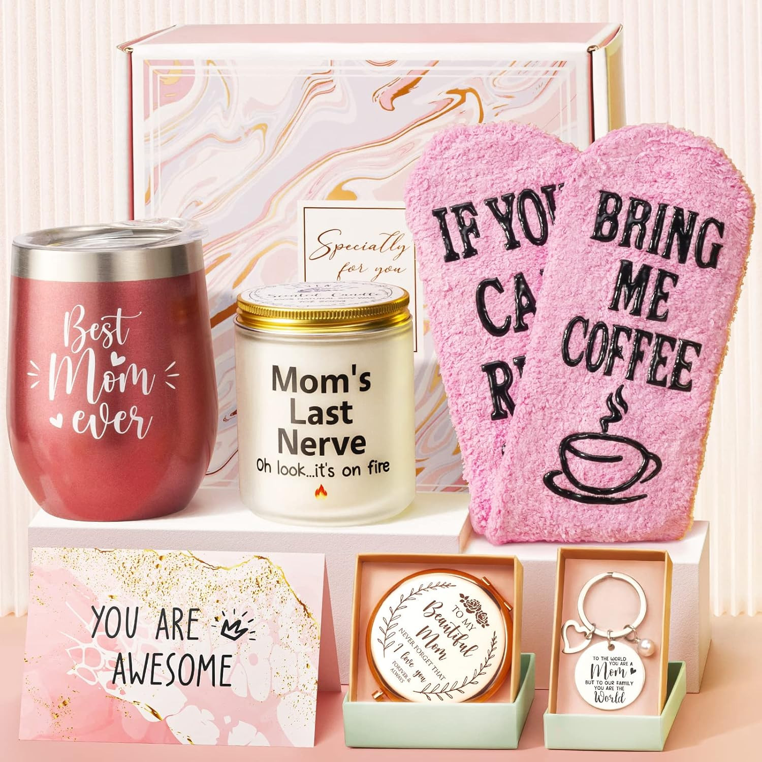 Best Mom Gifts Christmas Gifts for Mom from Daughter Son Kids, Birthday Gift