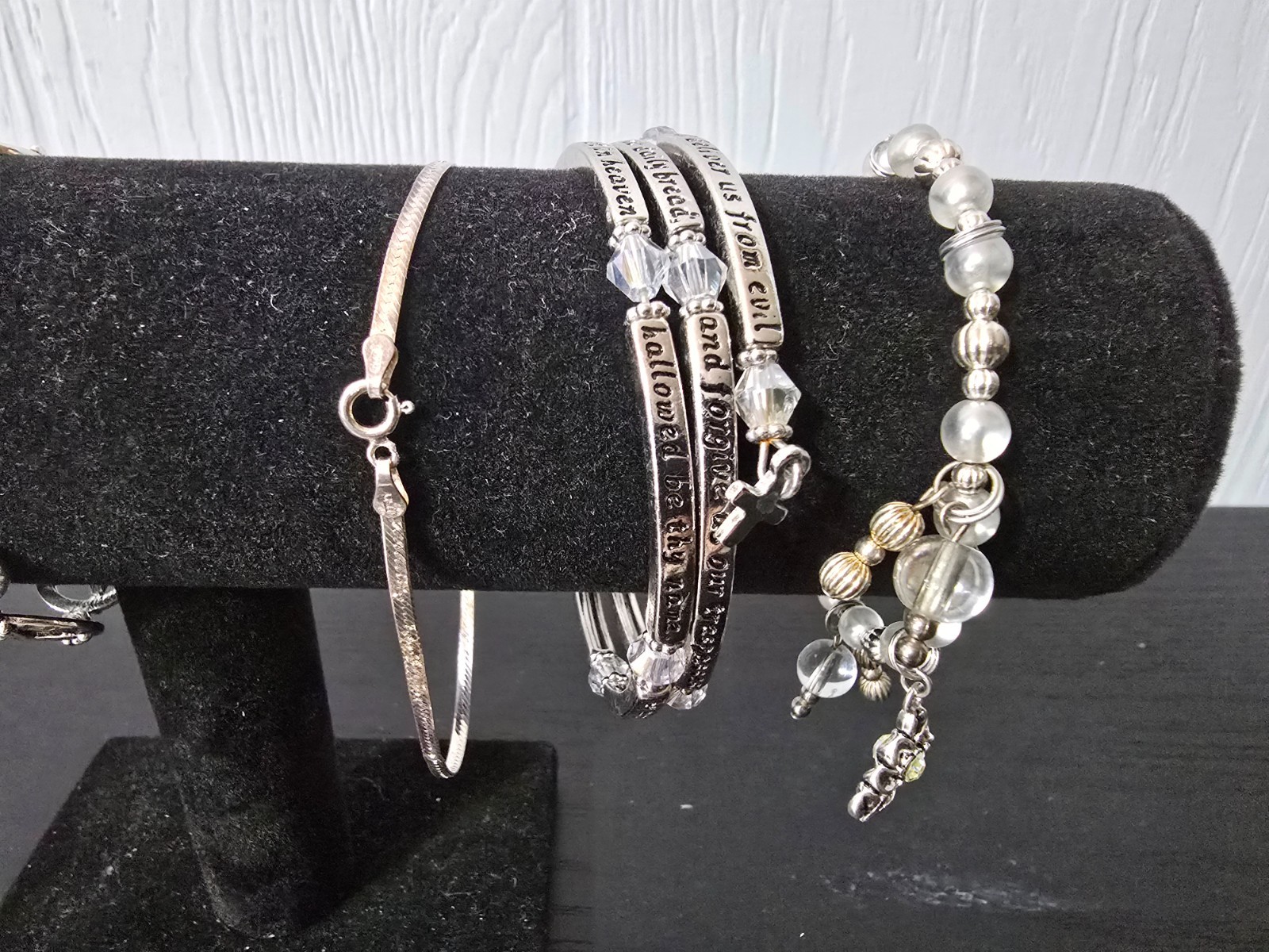 Mixed metal materials and colors Lot of 10 bracelets