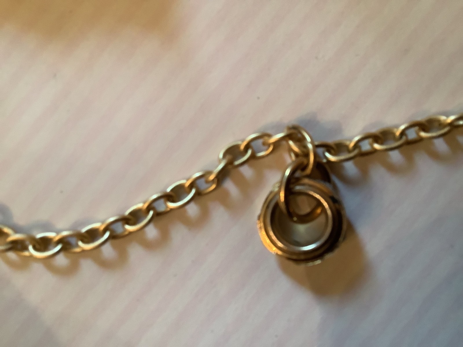 Bracelet with upcycled authentic Fendi Charm. SEE DESCRIPTION. Approx. 7.5″
