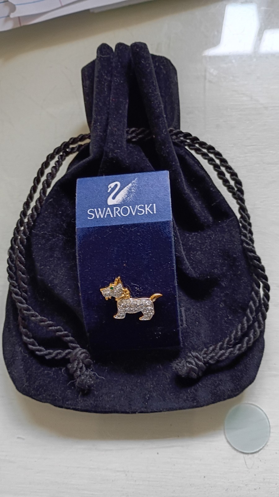 Swarovski Crystal Terrier Dog Pin