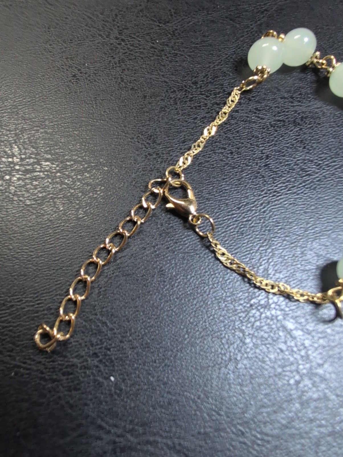 Gold Tone And Aqua Rhinestone Necklace And Bracelet Set With Butterfly 18-in…