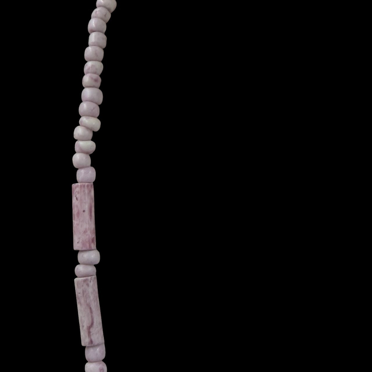 Vintage Pink Stone Beaded Necklace Cottagecore Fairy Coquette Fairycore 23 Inch