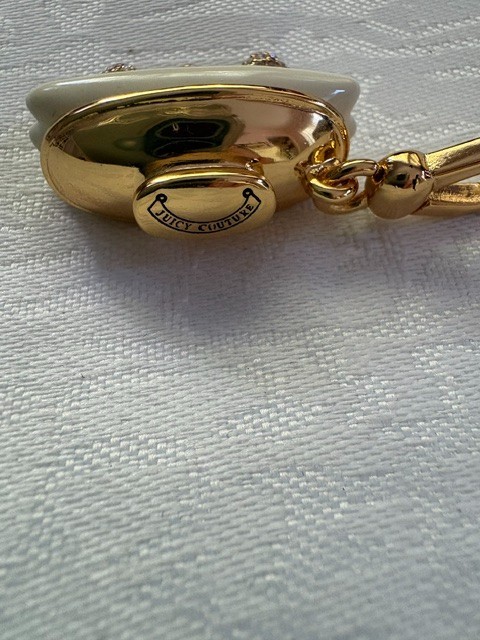 Juicy Couture Banana Boat Pendant –Colorful Birds, Crystals, Free Chain Included
