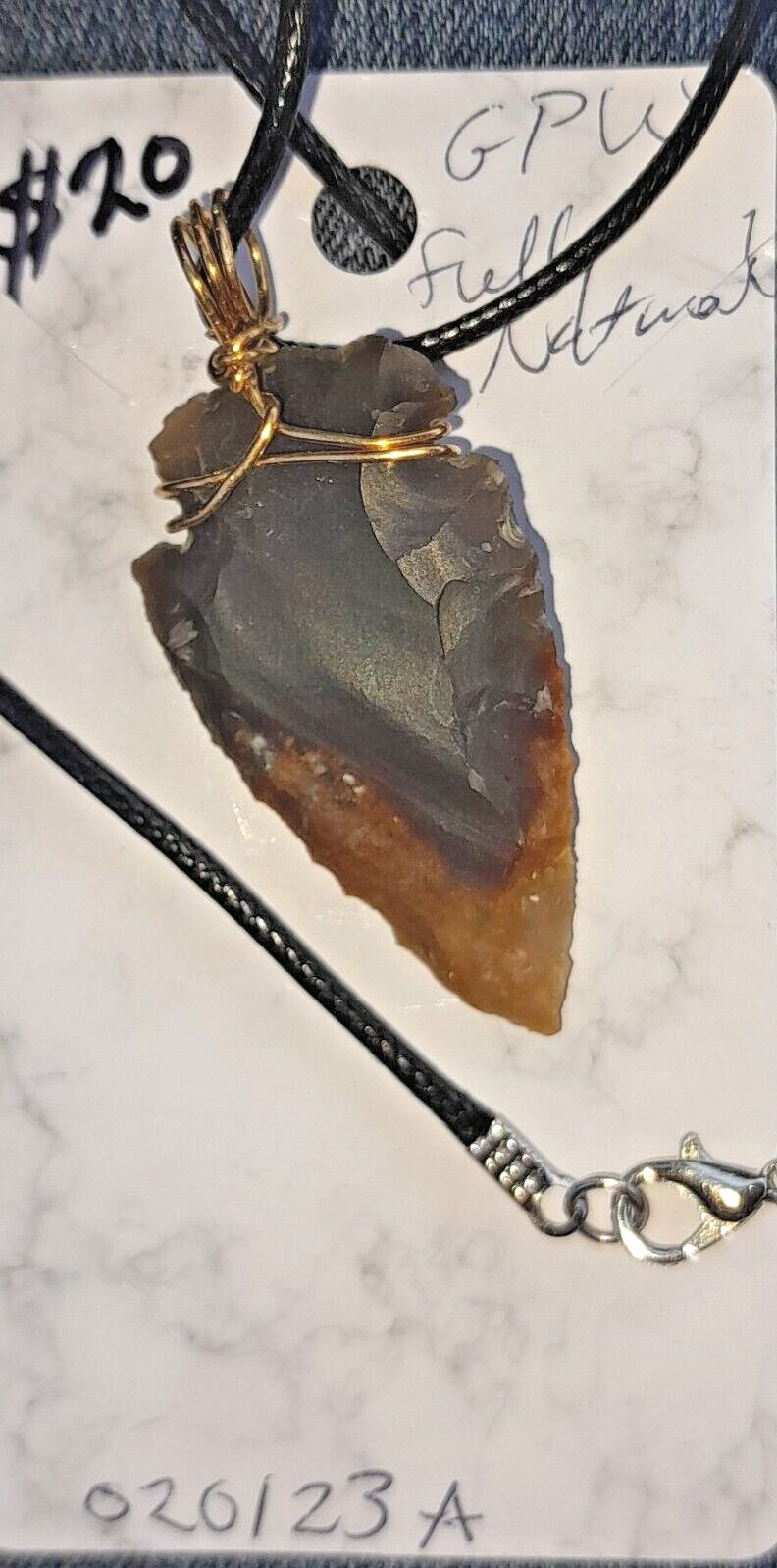 Natural Stone Arrowheads necklaces male female new pendants jewelry Gifts unisex