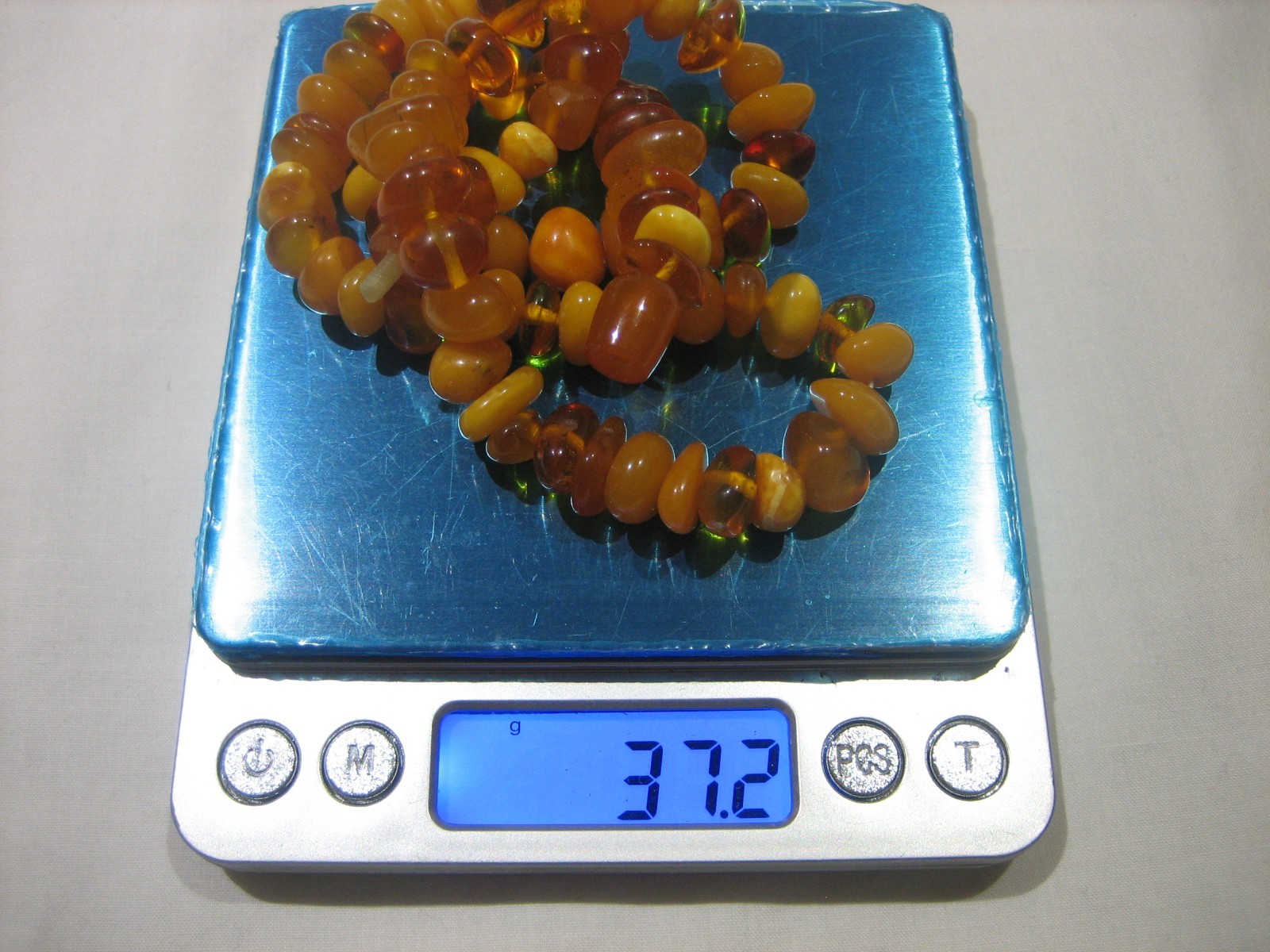 Vintage 21″ Baltic Honey & Butterscotch Amber Necklace with Amber Screw Clasp
