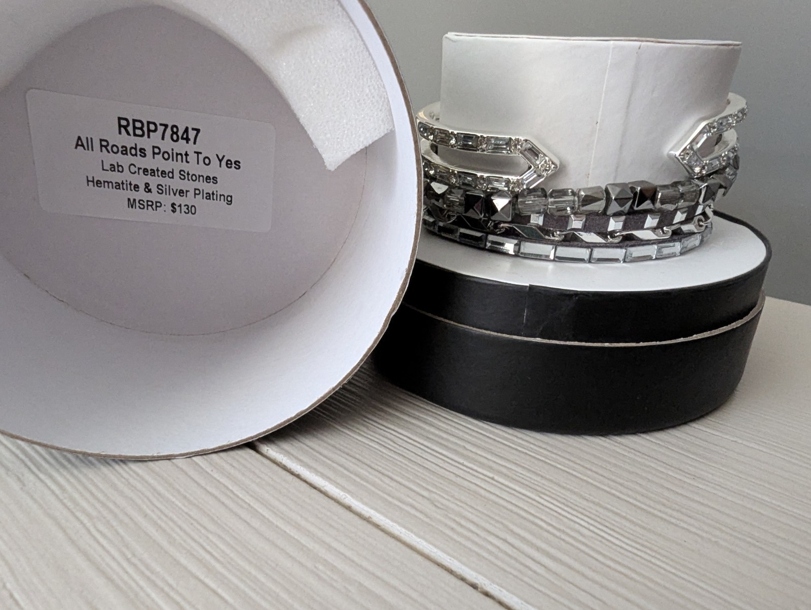 Bomb Party Fall 2024 Stack. RBP7847. All Roads Point To Yes. Hematite & Silver