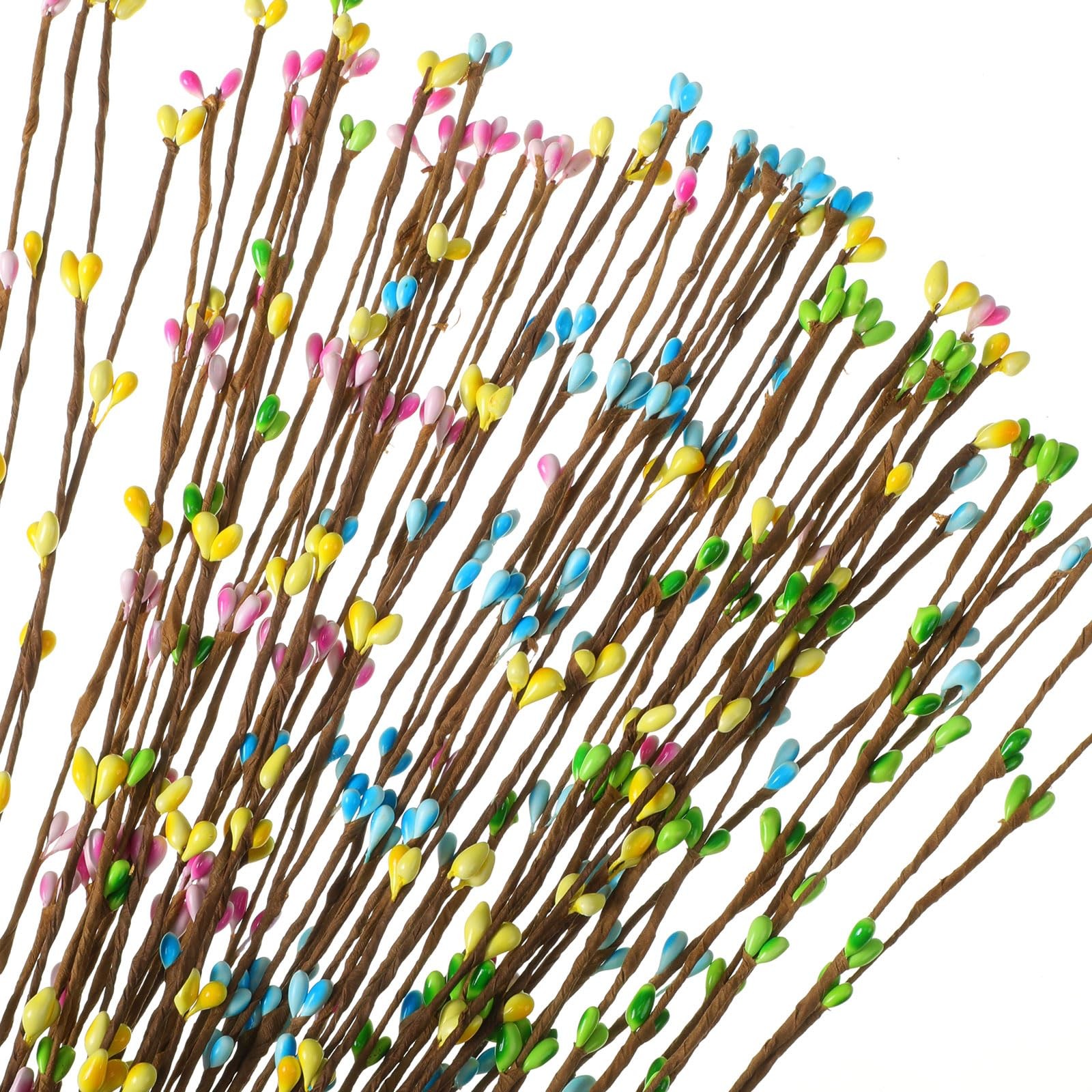 Juinte 32 Pcs Easter Artificial 40 cm / 15.7 inches (L x W x H), 4 Colors