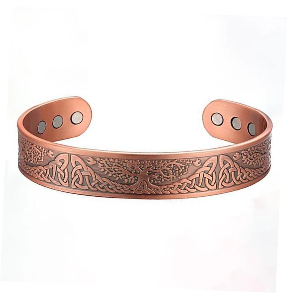 Copper Magnetic Bracelet for Arthritis Pain Relief Powerful Magnets Energy Cuff