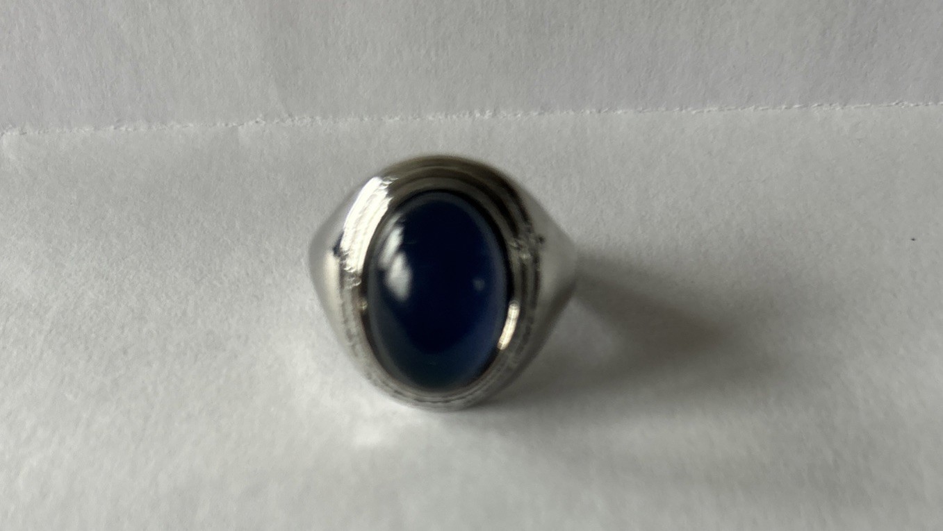 Vintage Inspired Silver Tone Color Changing Accent Mood Ring Size 8
