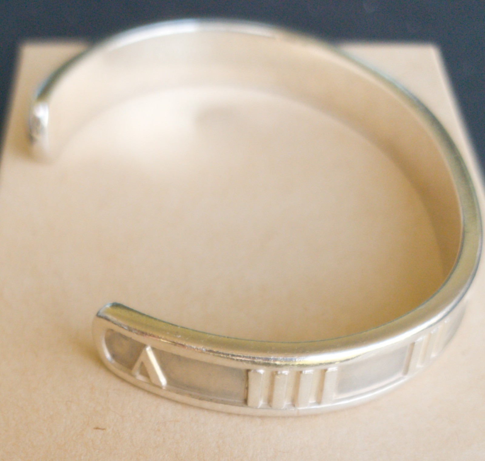 Tiffany & Co. Atlas 925 Sterling Silver Italy Cuff Bracelet