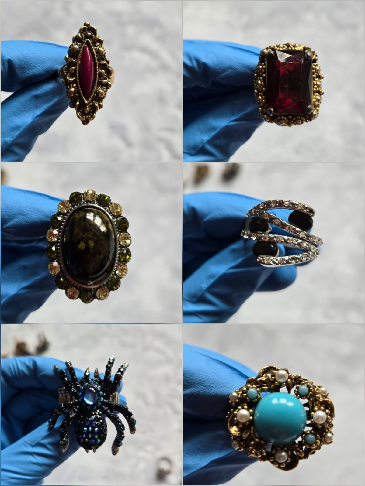 Huge Lot 55 Pc Mixed Rings Vintage to Modern Estate Jewelry Assorted Styles #02