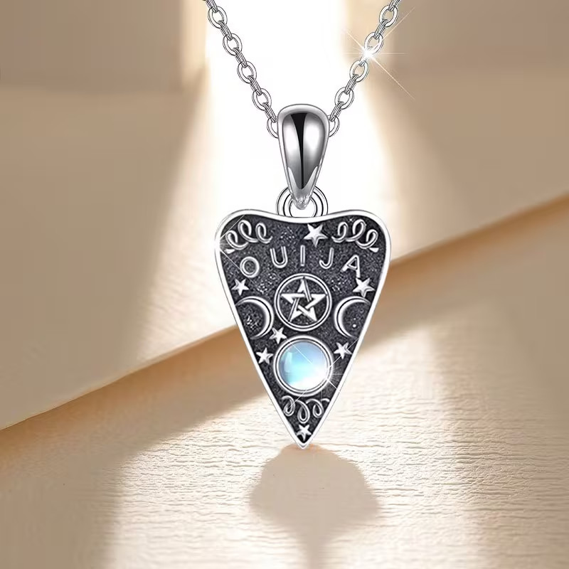 New Gothic Ouija Planchette Zinc Alloy Pendent Necklace