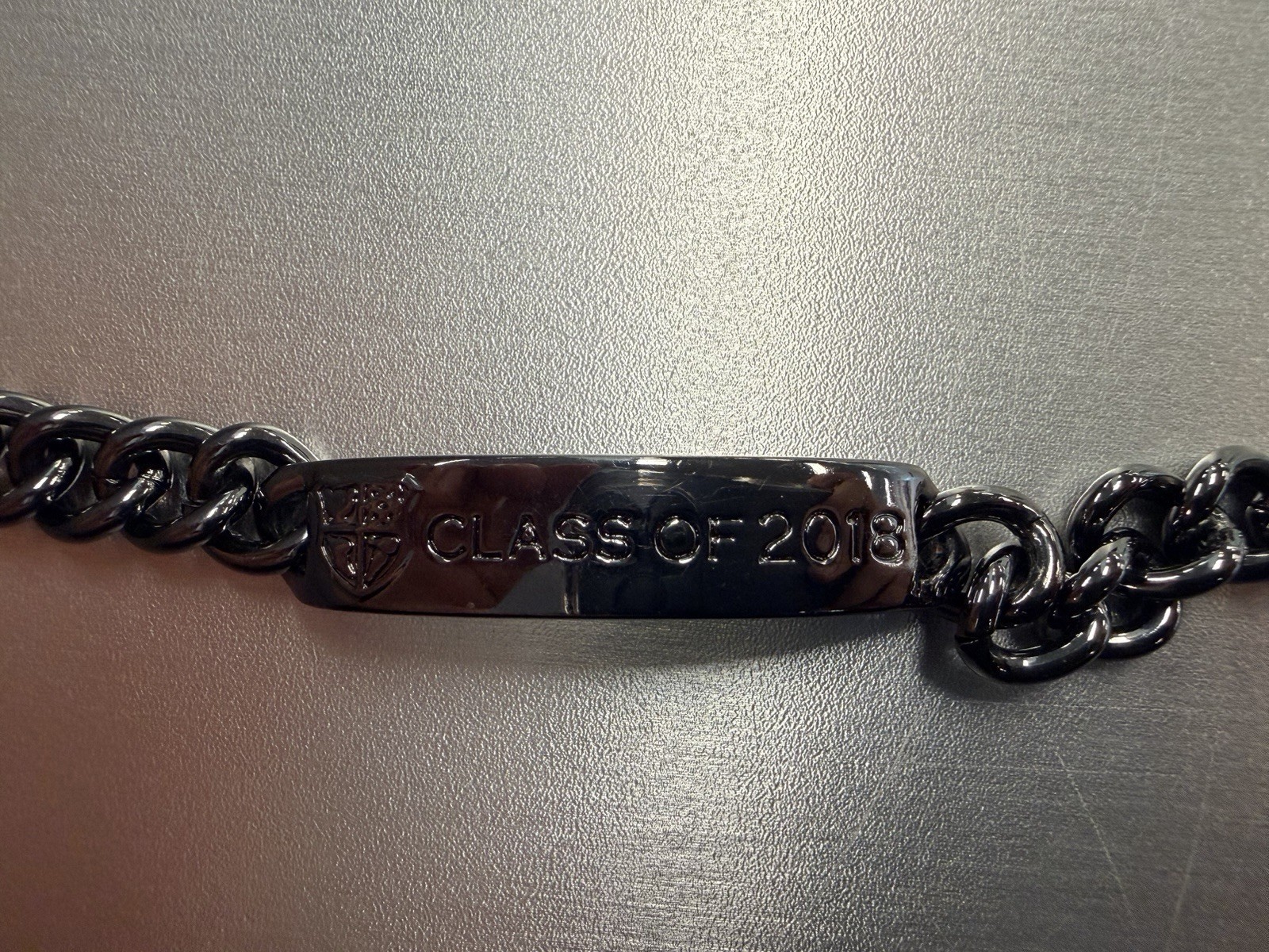 Jostens Class Of 2018 Bracelets Lobster Clasp In Dark Gray Color