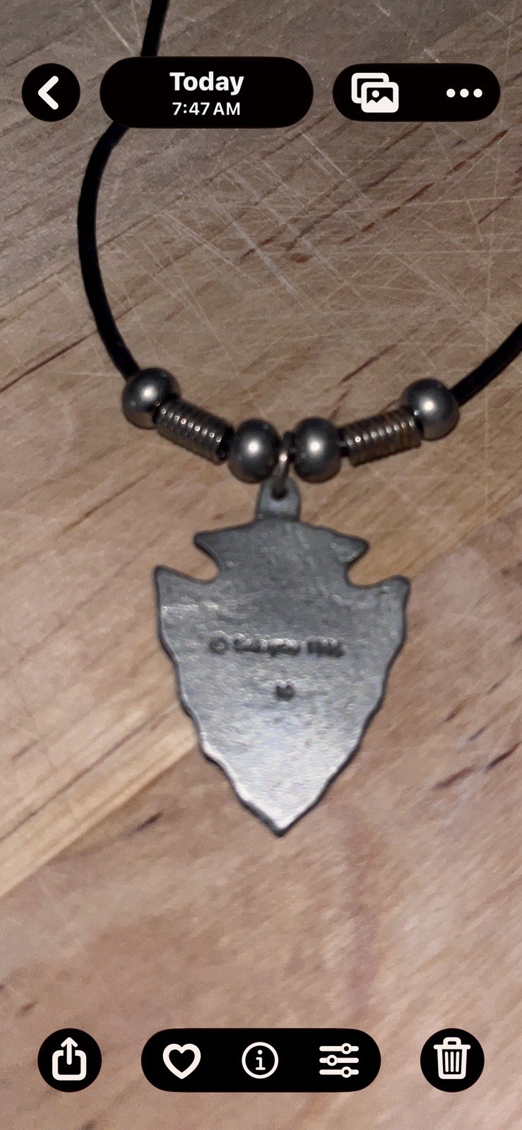 Siskiyou Pendant on Leather cord
