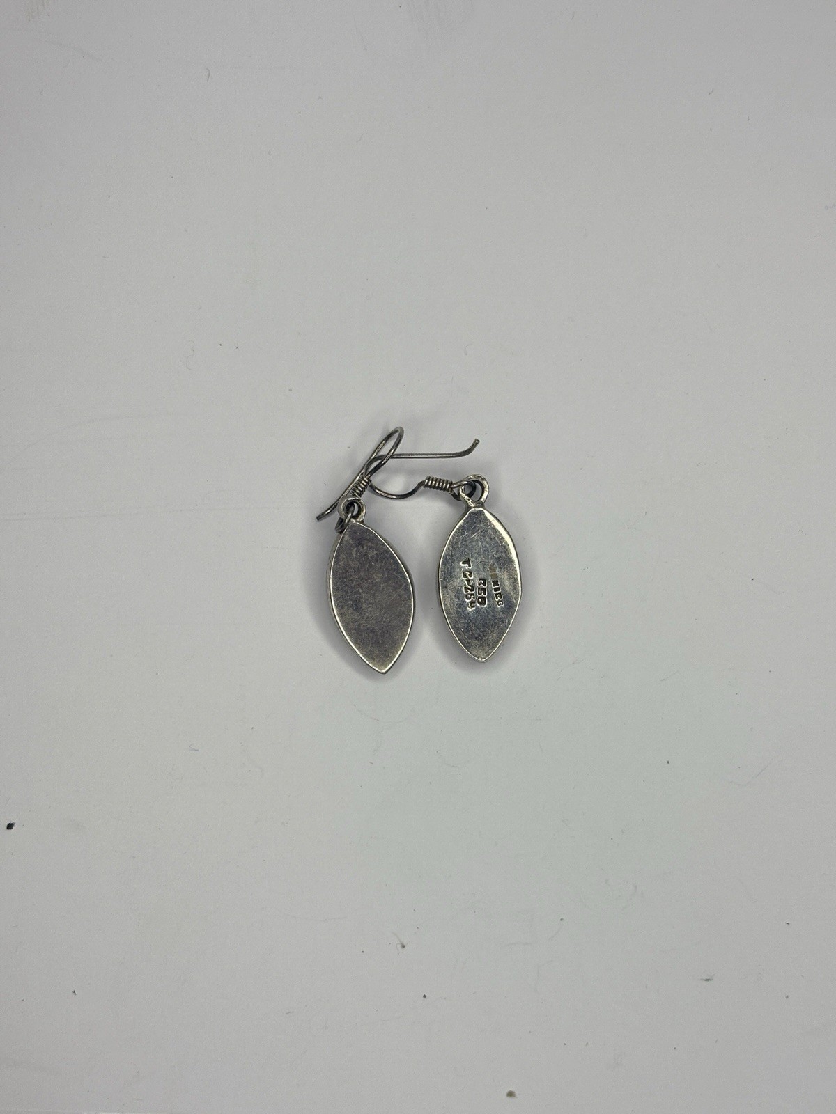 Vintage Taxco 950 Silver Charoite Drop Earrings Mexico TC-264 9.1g