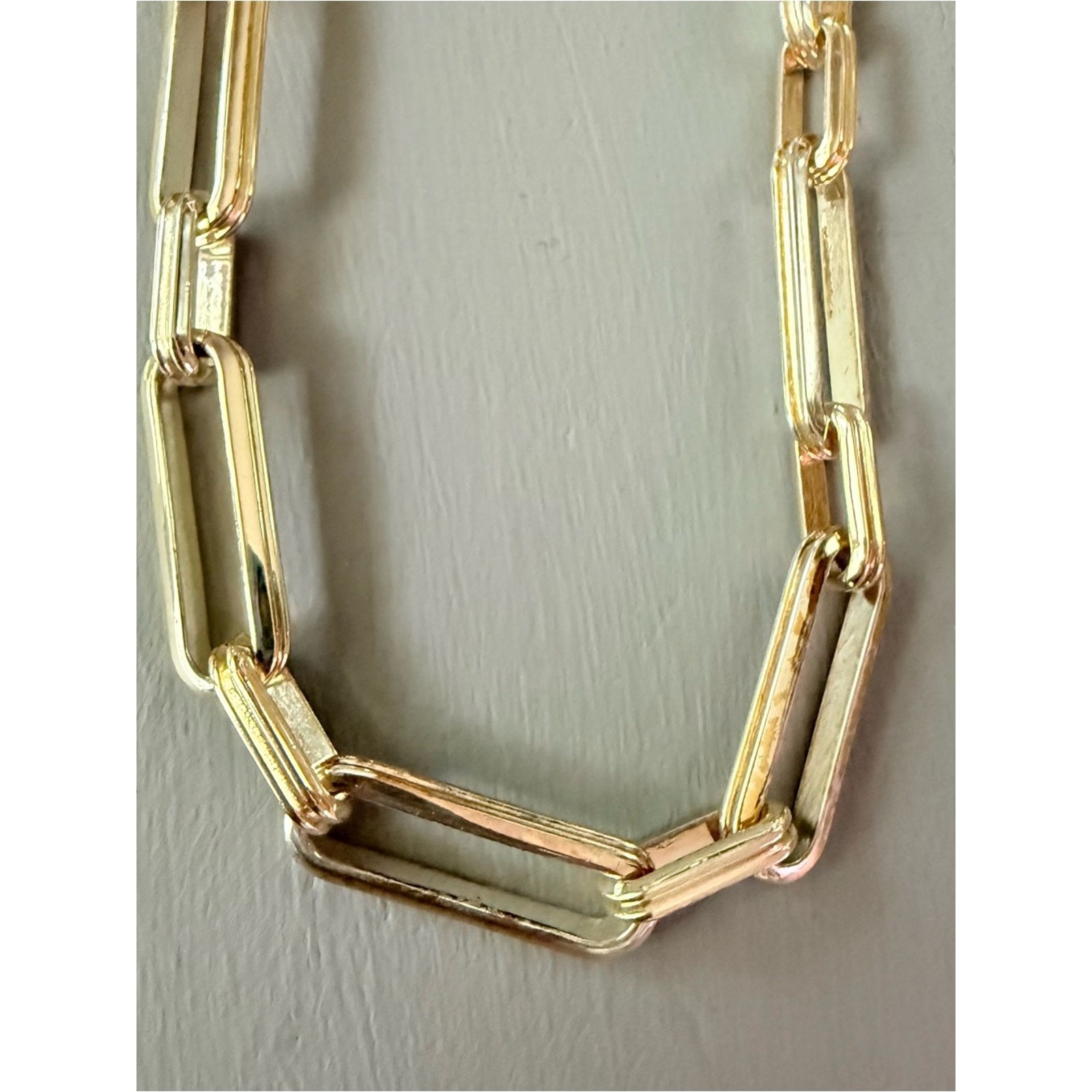 Jenny Bird Two Tone Large Paperclip Necklace