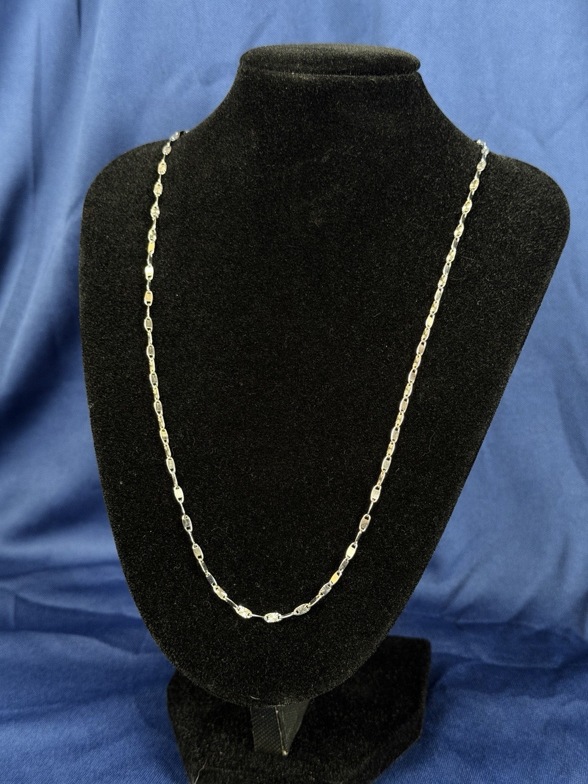 20” 2.5MM 925 Solid Silver Starburst Mariner Link Chain Necklace