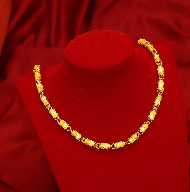 NEW 3D chain 22K 23K 24K Thai Baht Gold Filled Yellow GP Necklace