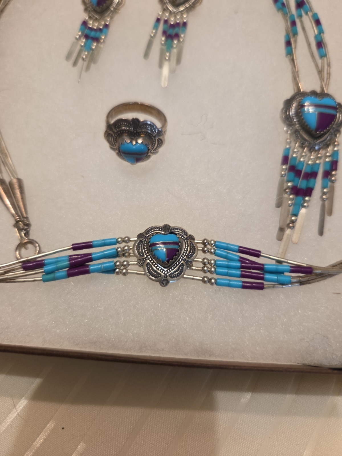 Liquid Silver Indian Morning Sun Jewelry Set