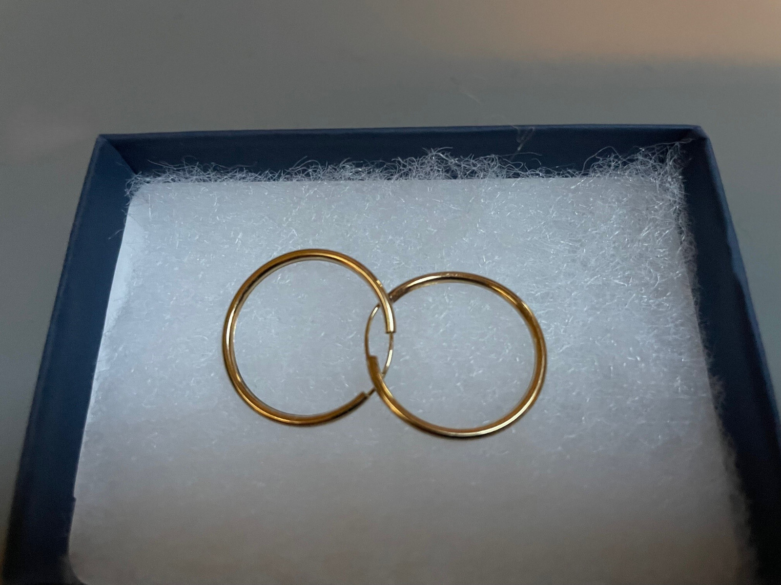 Gold Filled Hoop Earrings 7/8 Inch Diameter
