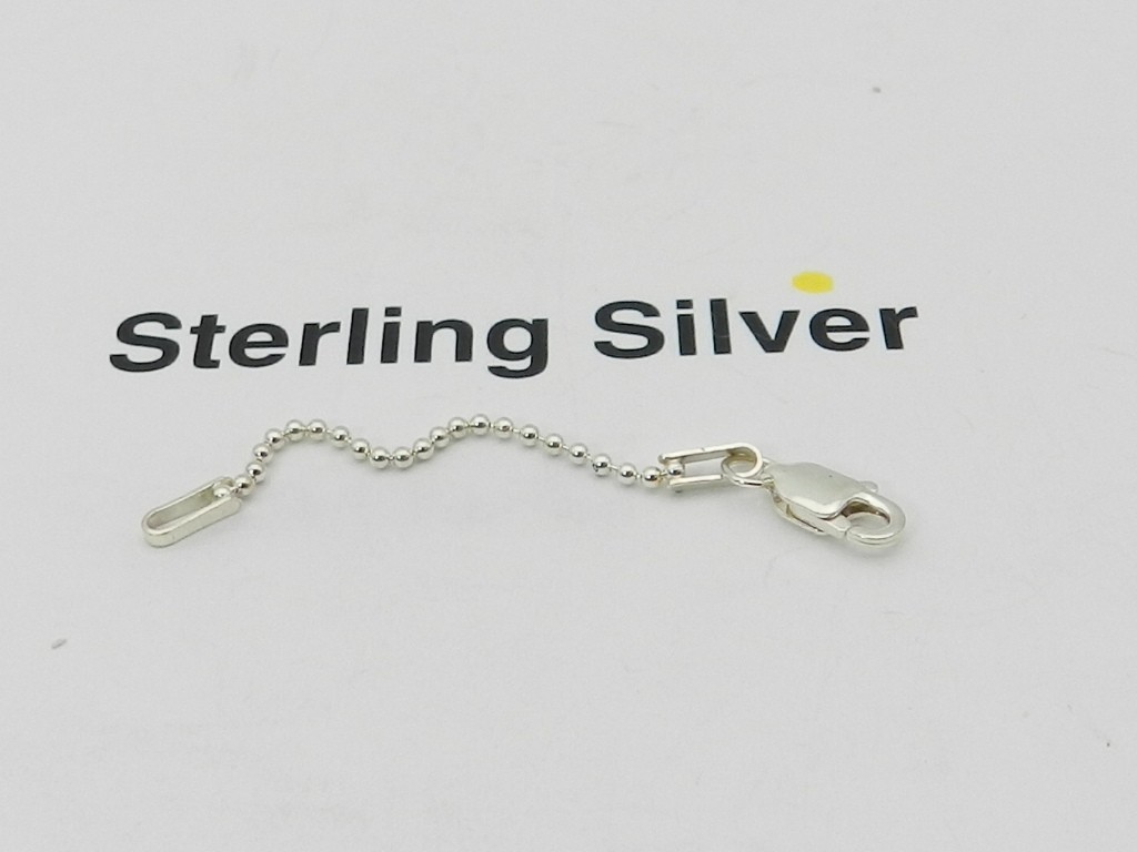 Giani Bernini Bead Chain (1.2mm) 2″ Extender in Sterling Silver