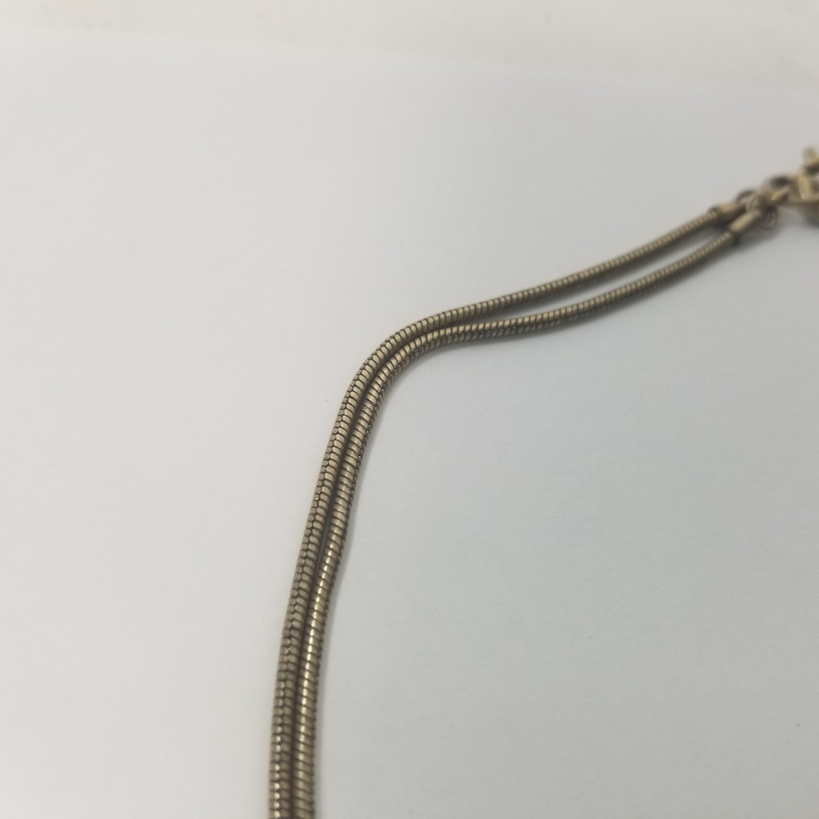 Celtic Love Knot Necklace Silver Tone Snake Chain Multi Strand 16.5″ Choker