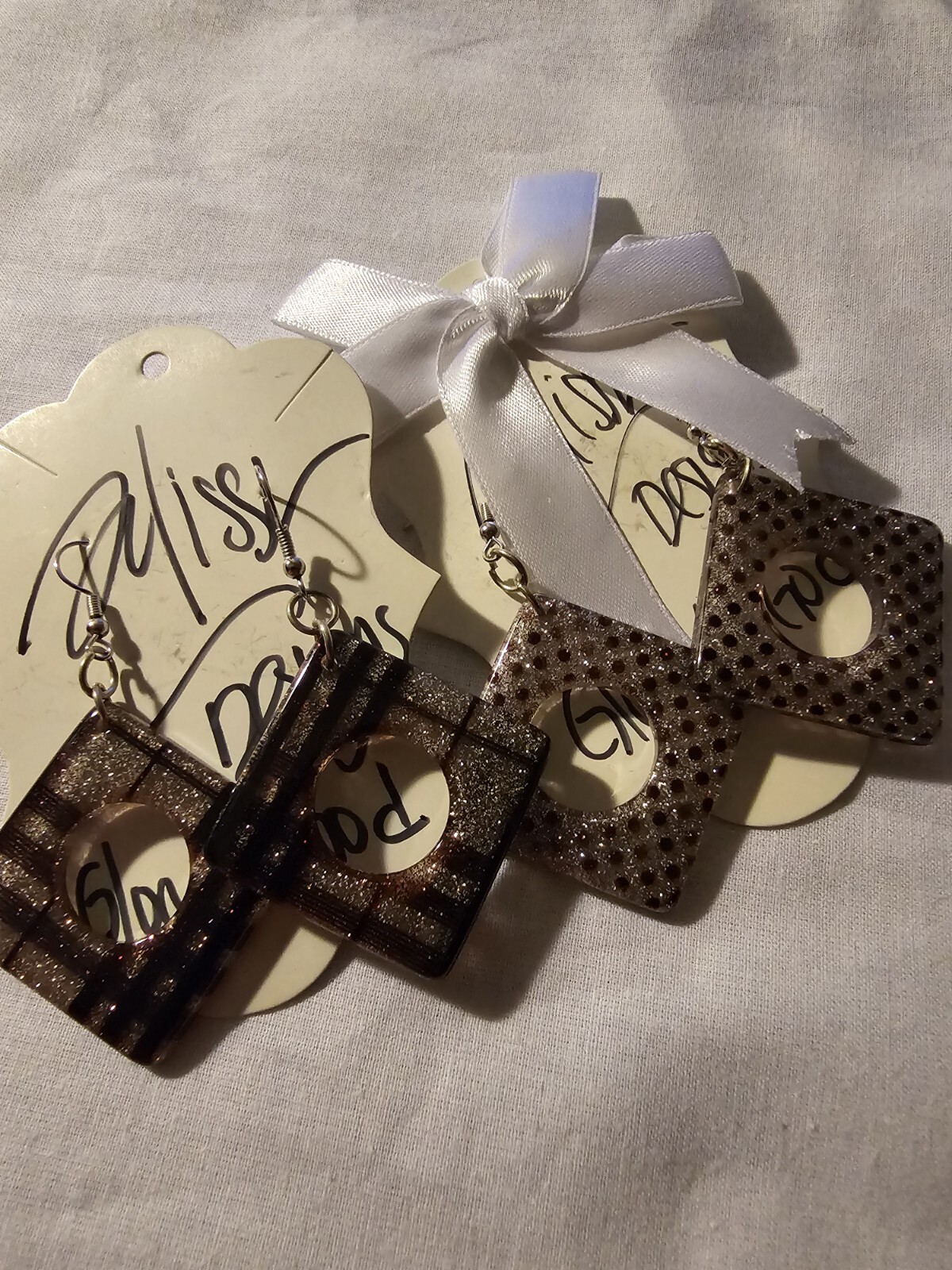 Earrings , 2 sets, handmade , 2 for the price of one