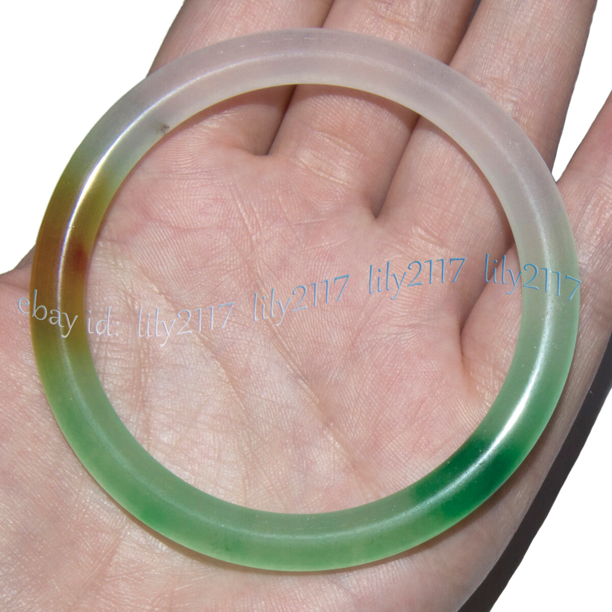 Natural Multicolor Green Jade Jadeite Bangle Bracelet 56-62mm Beautiful Jewelry