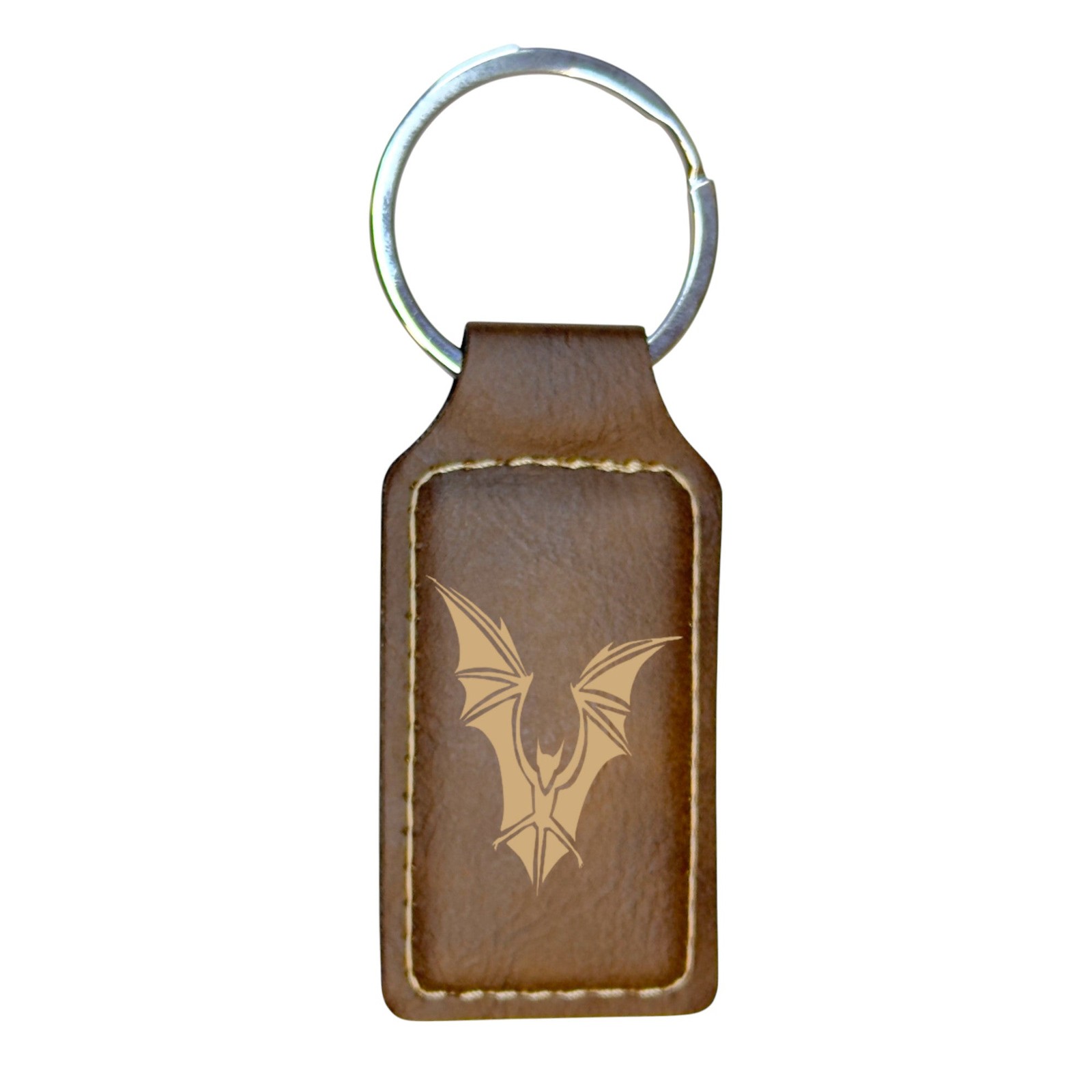 Keychain – Rectangle – The Bat – Leather