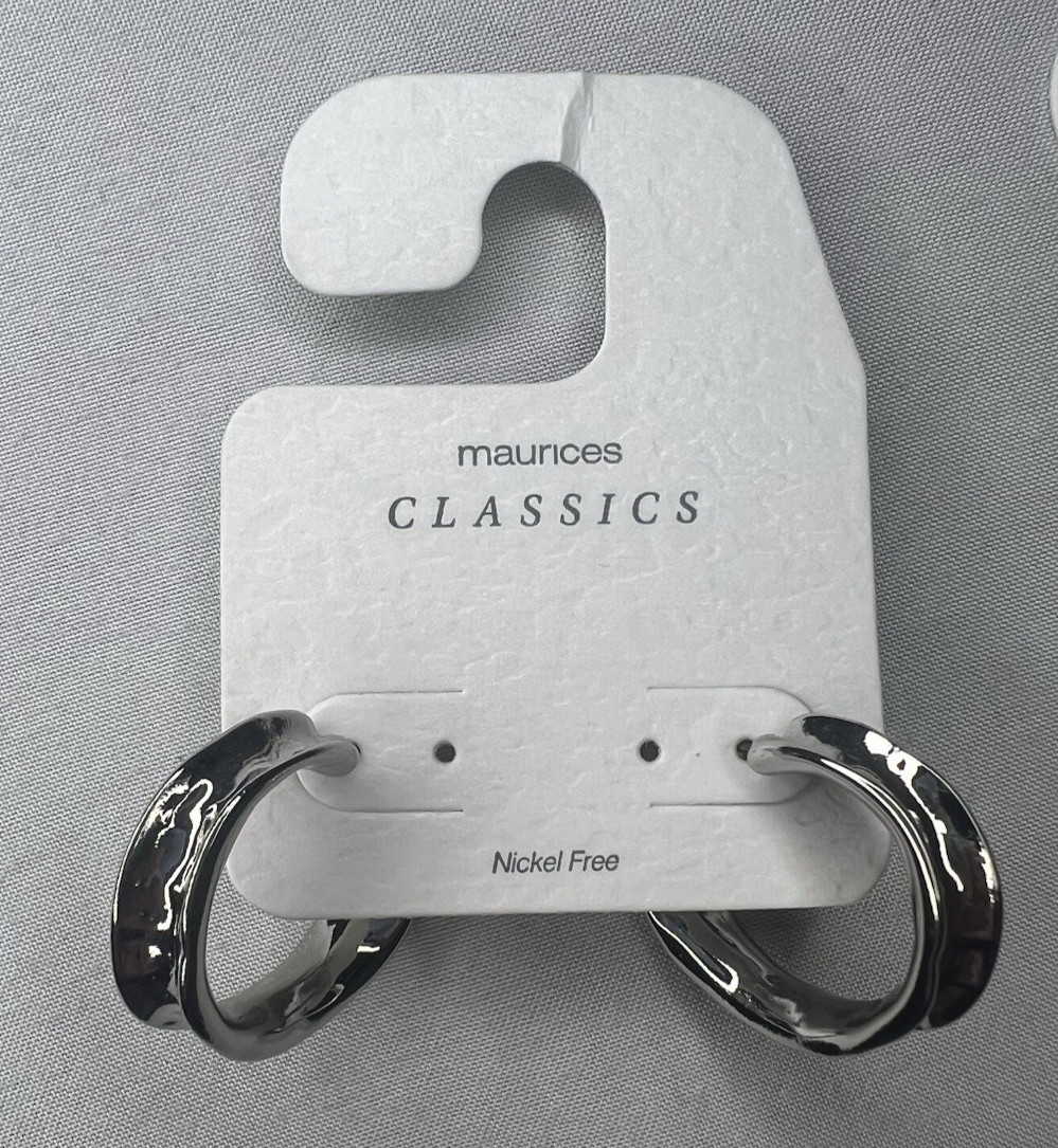 Maurices Nickel Free Bulk Lot of 9 Stud and J hoop Gold & Silver Tone Brand New