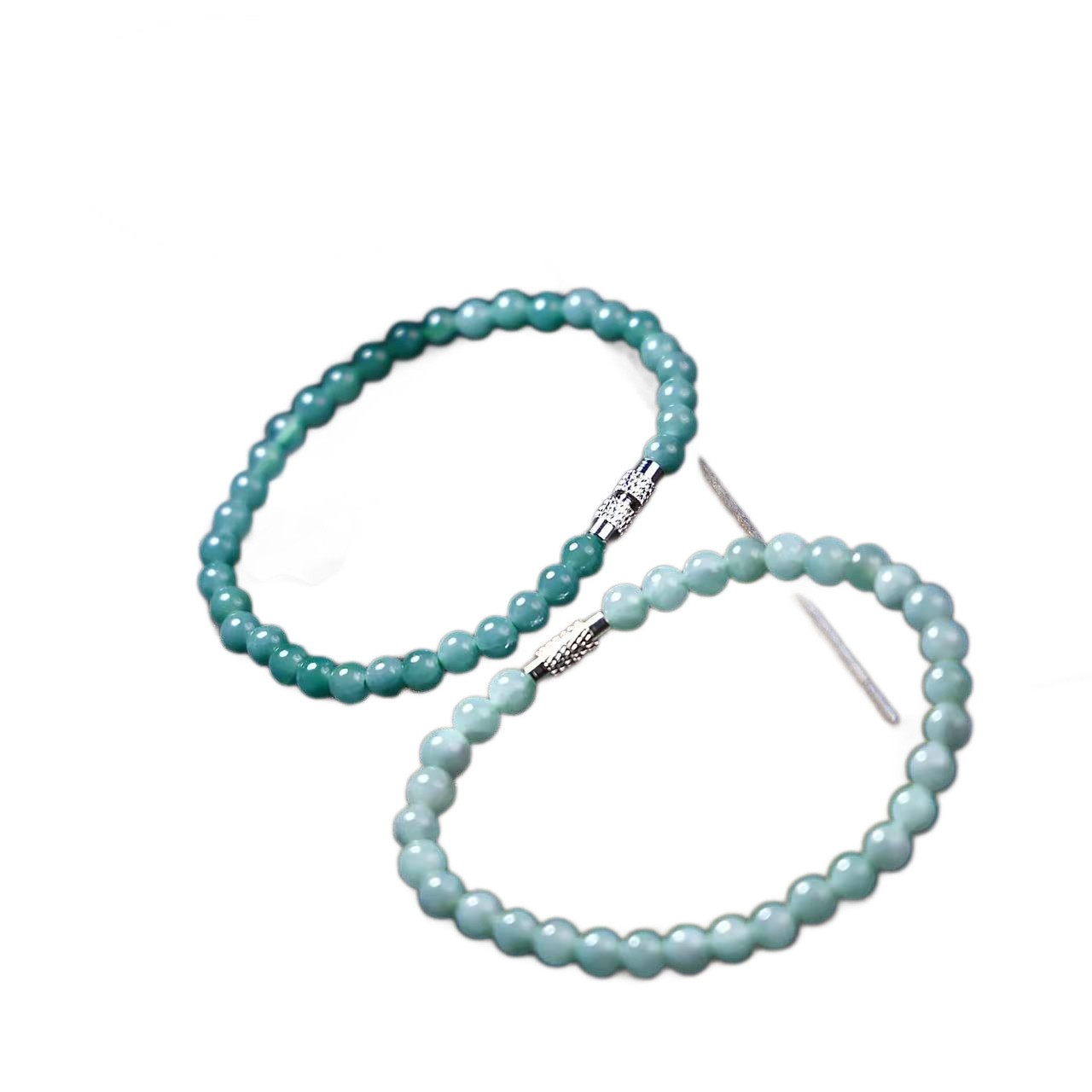 Certified Burma Natural jadeite A-grade ice jade bracelet for women 5mm