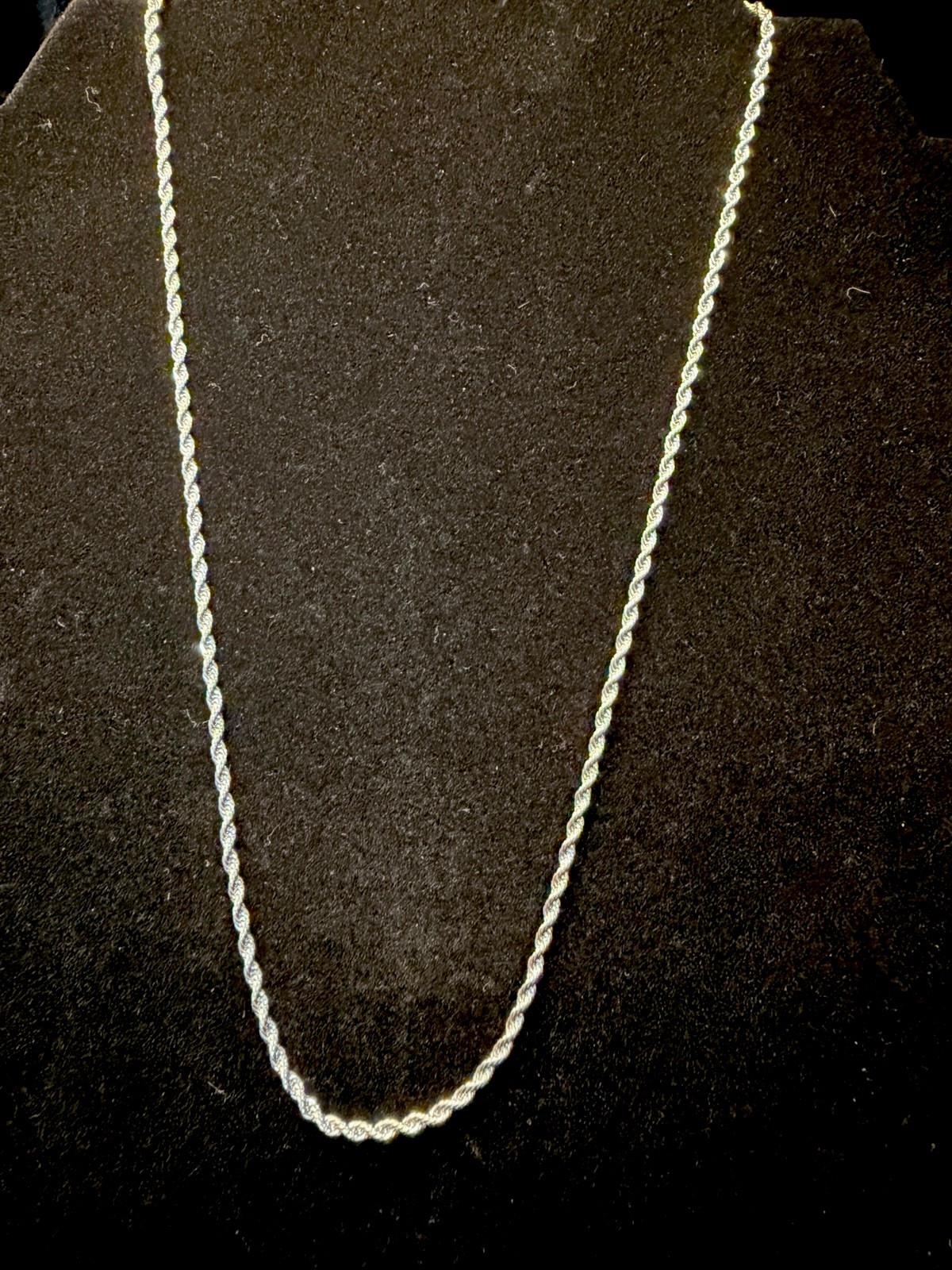 18in Dainty Rope Necklace stainless steel 2MM. Brand New!